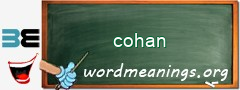 WordMeaning blackboard for cohan